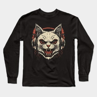 Death Metal Cat Long Sleeve T-Shirt